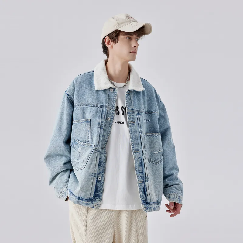 Guuka Jackets Men Light Blue-6