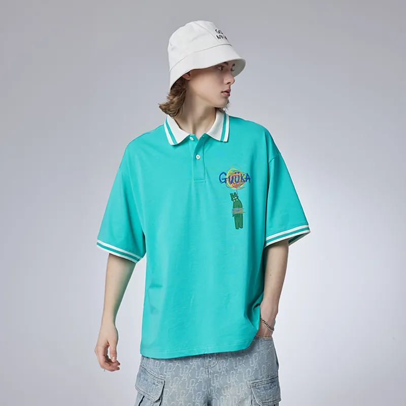 Guuka Polo Shirt Unisex Cream White-21