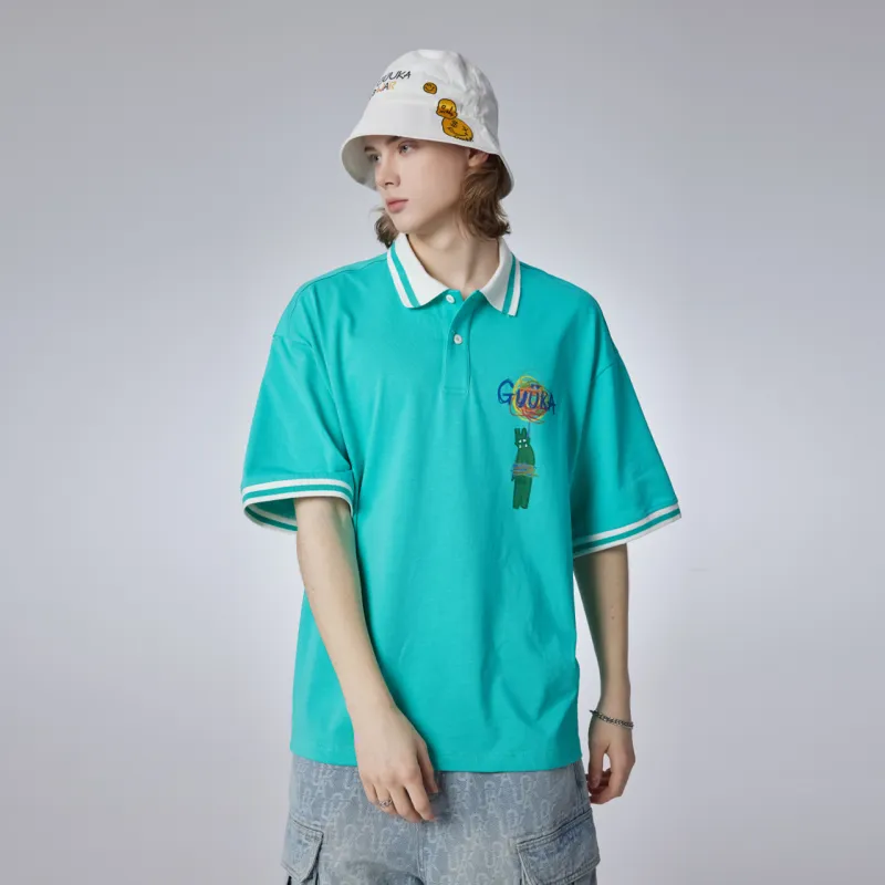 Guuka Polo Shirt Unisex Cream White-23