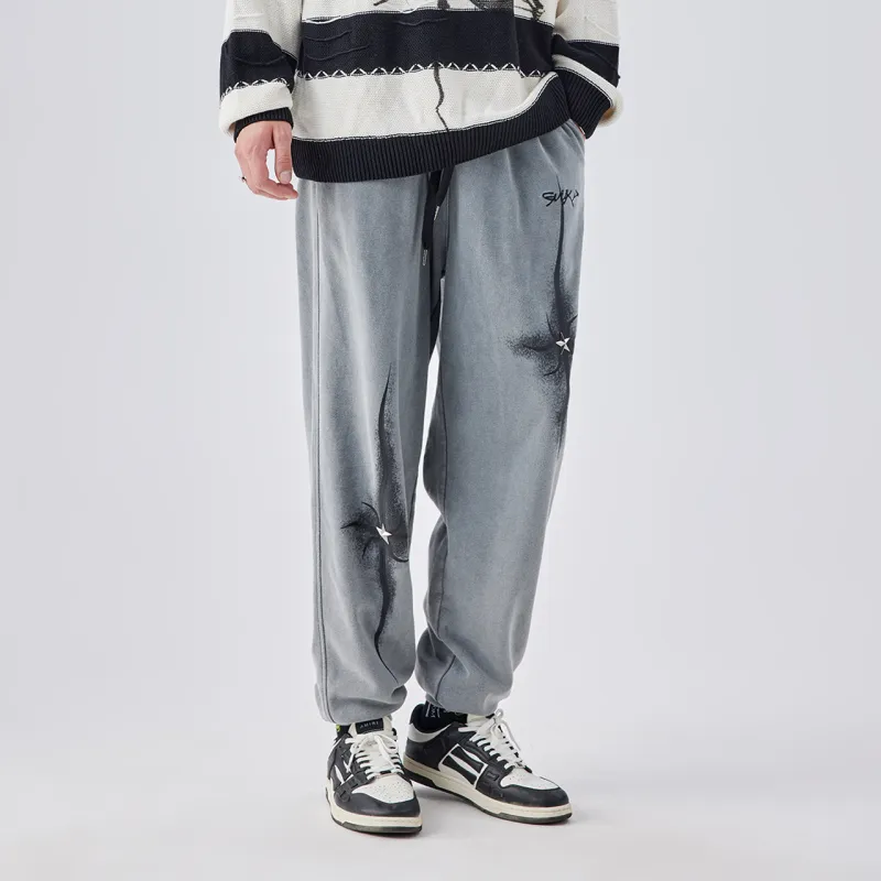 Guuka Knitted Sweatpants Men Concrete Gray-6