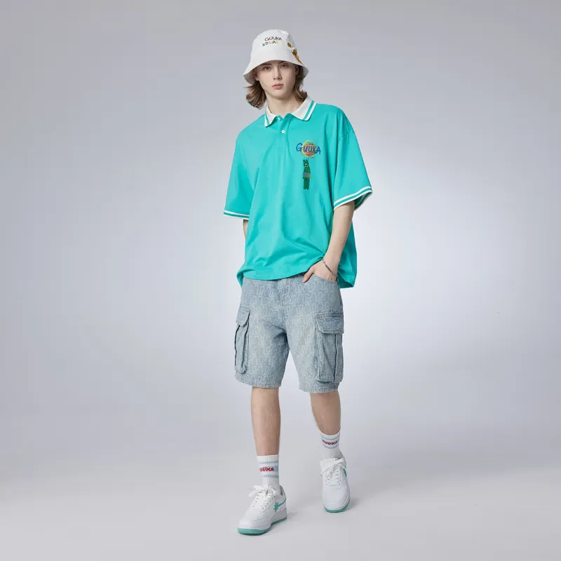Guuka Polo Shirt Unisex Cream White-19