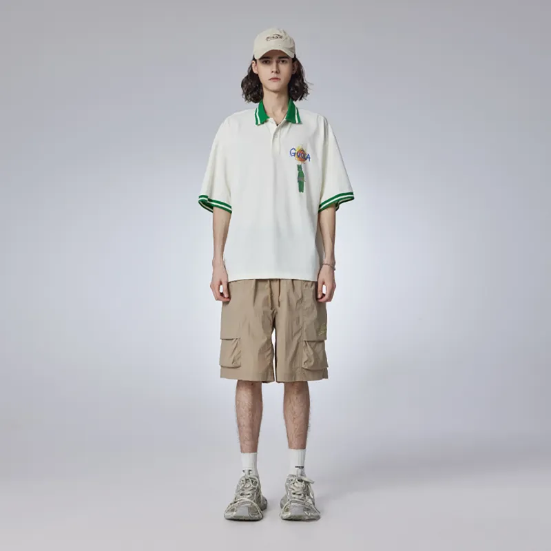 Guuka Polo Shirt Unisex Cream White-2