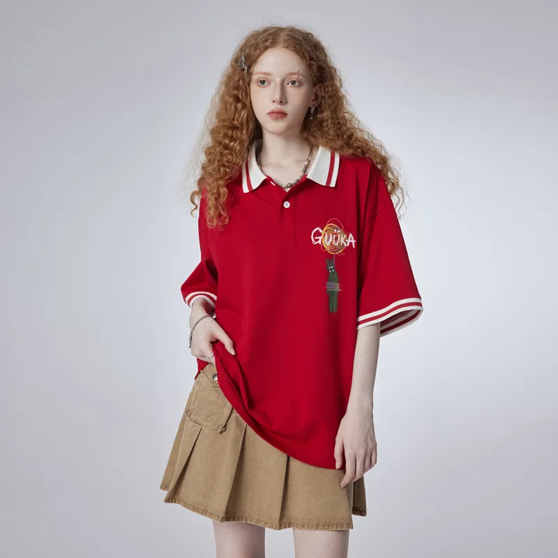 Guuka Polo Shirt Unisex Cream White-32