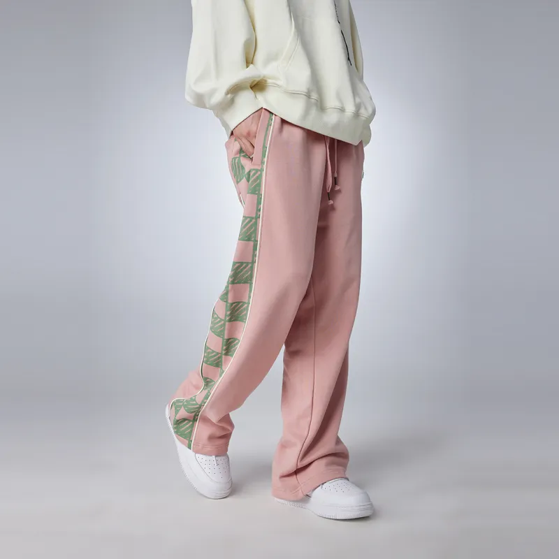Guuka Casual Pants Unisex Pink-7