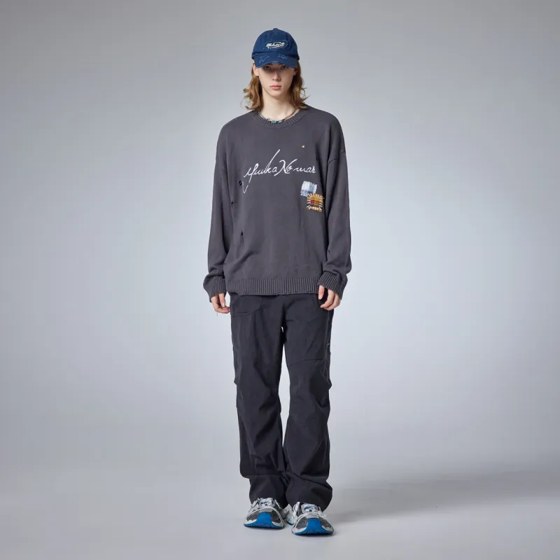 Guuka Sweaters Unisex Dark Gray-6