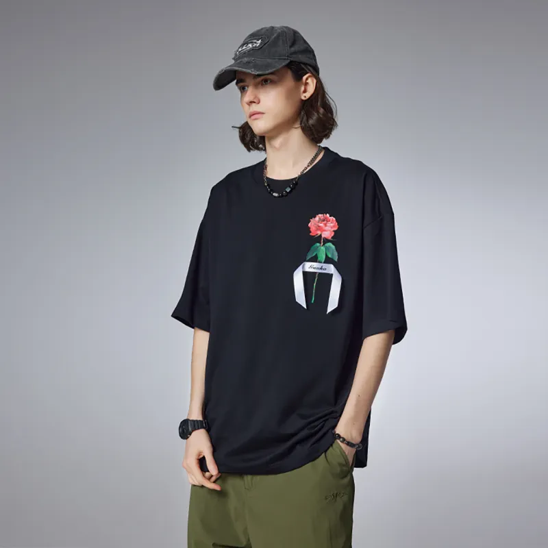 Guuka Short Sleeved T Shirts Unisex Cream White-15