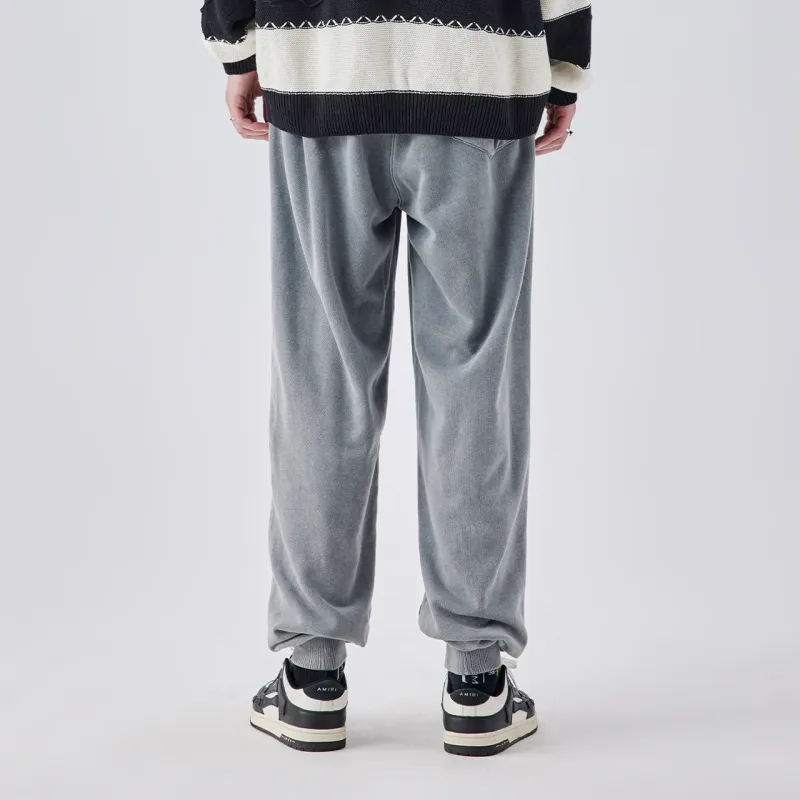 Guuka Knitted Sweatpants Men Concrete Gray-7