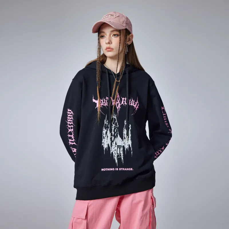 Guuka Gothic Style Heavyweight 100% Cotton Sweatshirt Unisex Black-11