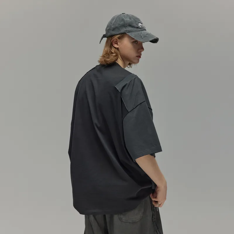 Guuka Short Sleeved T Shirts Men's Black-3
