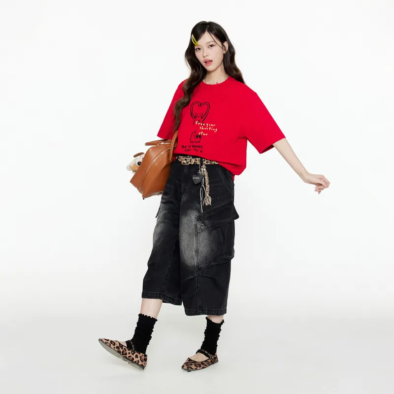 Guuka T Shirt Unisex Equestrian Red-7