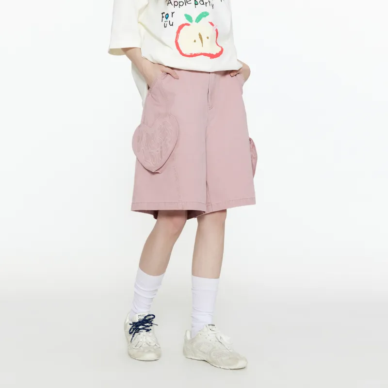 Guuka Casual Shorts Unisex Bean Pink-7