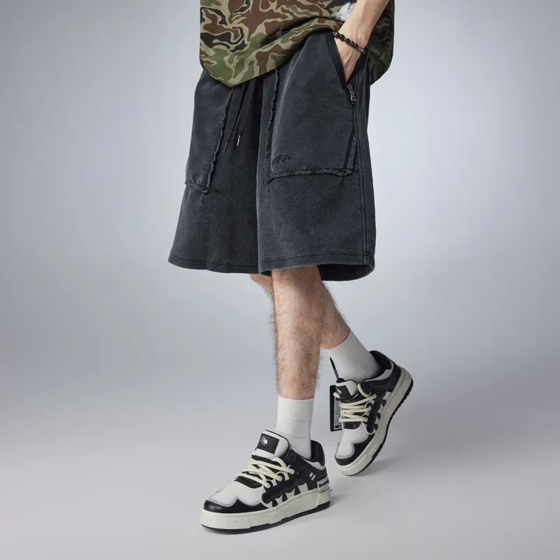 Guuka Short Casual Pants Men's Black-5