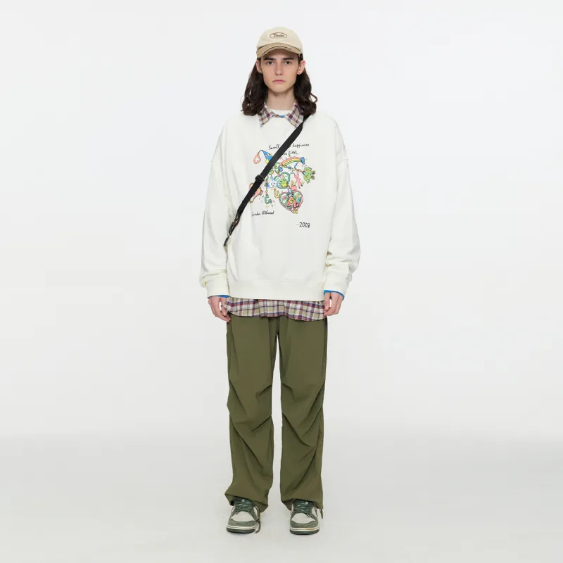 Guuka Sweatshirt Unisex Cream White-4