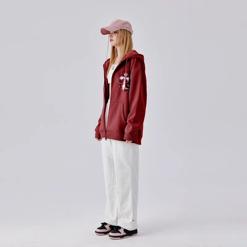 Guuka Sweatshirts Unisex 2 Pack Dark Red-7