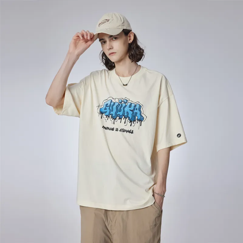 Guuka Short Sleeved T Shirts Men's Custard-4