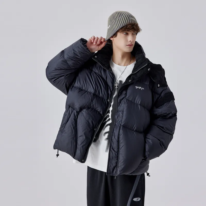 Guuka Down Jacket Coat Men's Black-6