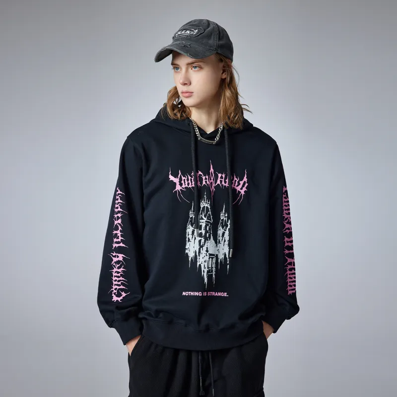Guuka Gothic Style Heavyweight 100% Cotton Sweatshirt Unisex Black-7