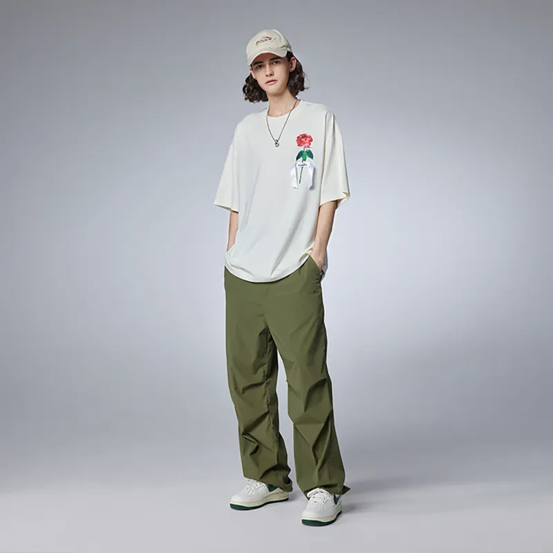 Guuka Short Sleeved T Shirts Unisex Cream White-3