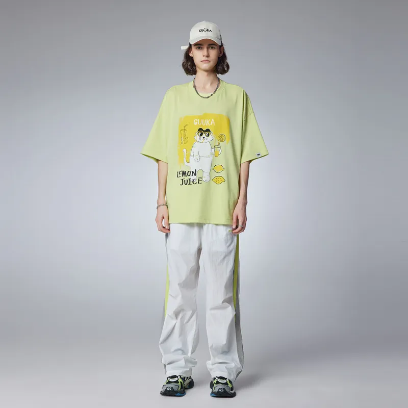 Guuka Short Sleeved T Shirts Unisex Neon Yellow-2