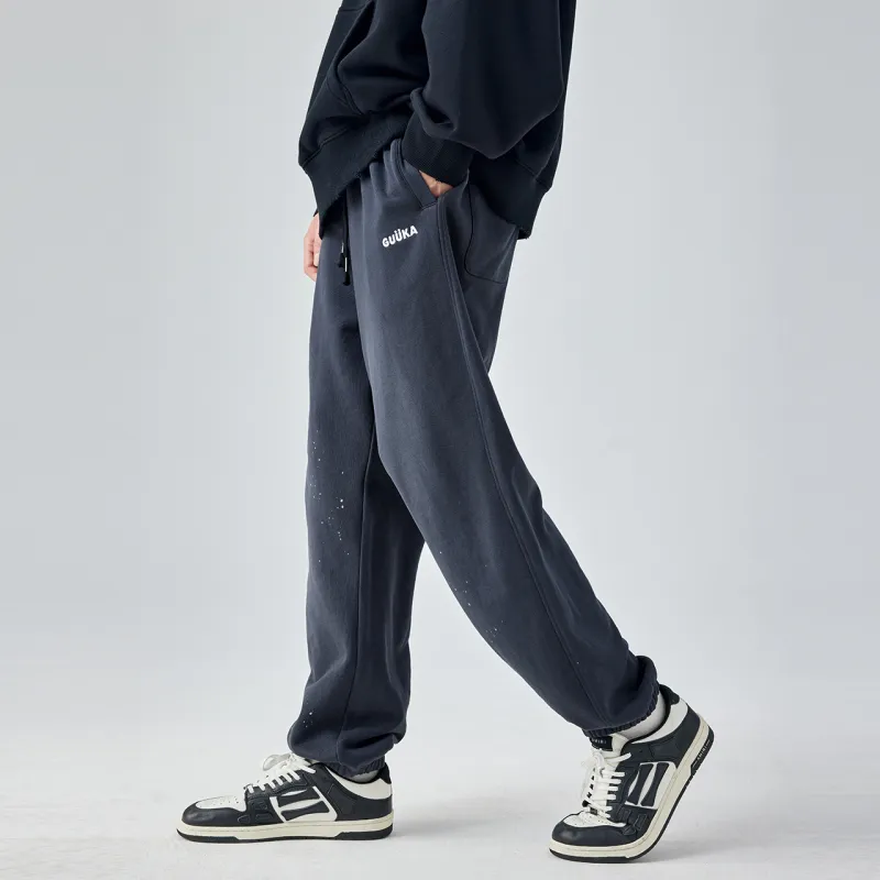 Guuka Casual Pants Men's Dark Gray-6