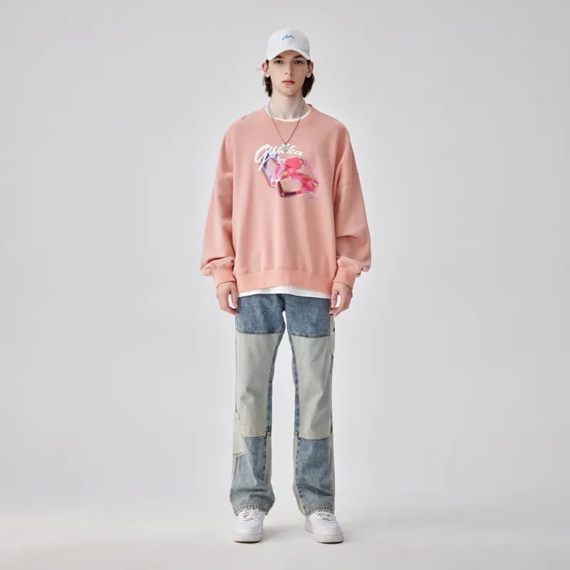 Guuka Sweatshirt Unisex Dark Pink-2