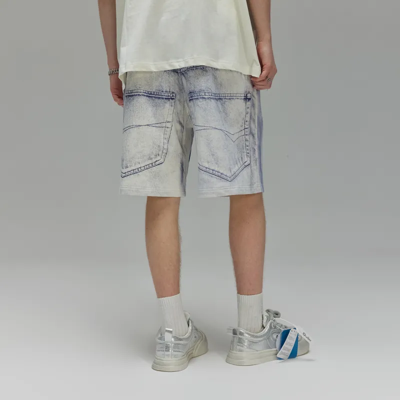 Guuka Casual Shorts Men's Denim Blue-5