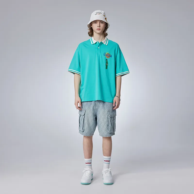 Guuka Polo Shirt Unisex Cream White-18