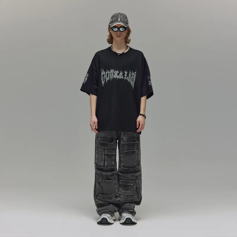 Guuka Short Sleeved T Shirts Unisex Black-3