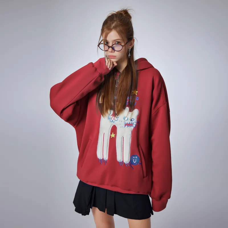 Guuka Sweatshirts Unisex Red-4