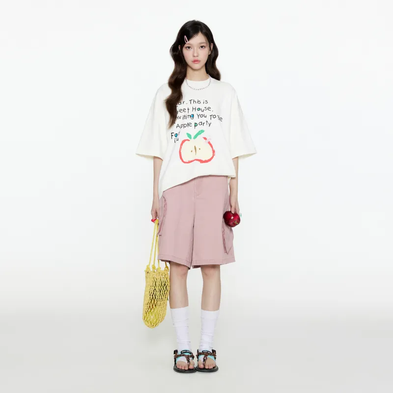 Guuka Casual Shorts Unisex Bean Pink-6