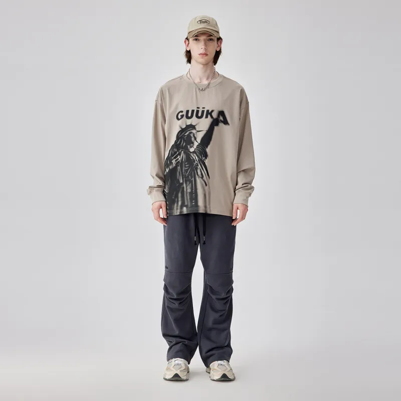Guuka T Shirts Unisex 2 Pack Light Apricot+Dark Gray-6