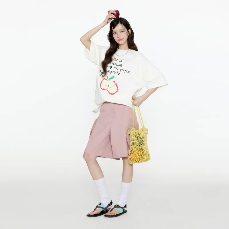 Guuka Casual Shorts Unisex Bean Pink-2