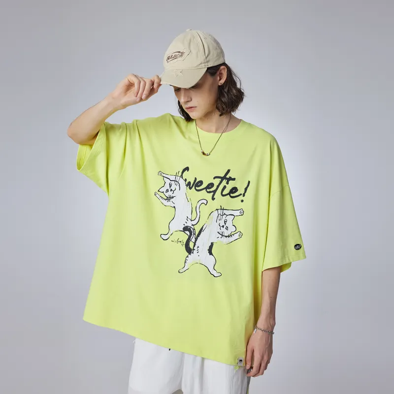 Guuka Short Sleeved T Shirts Unisex Neon Yellow-6