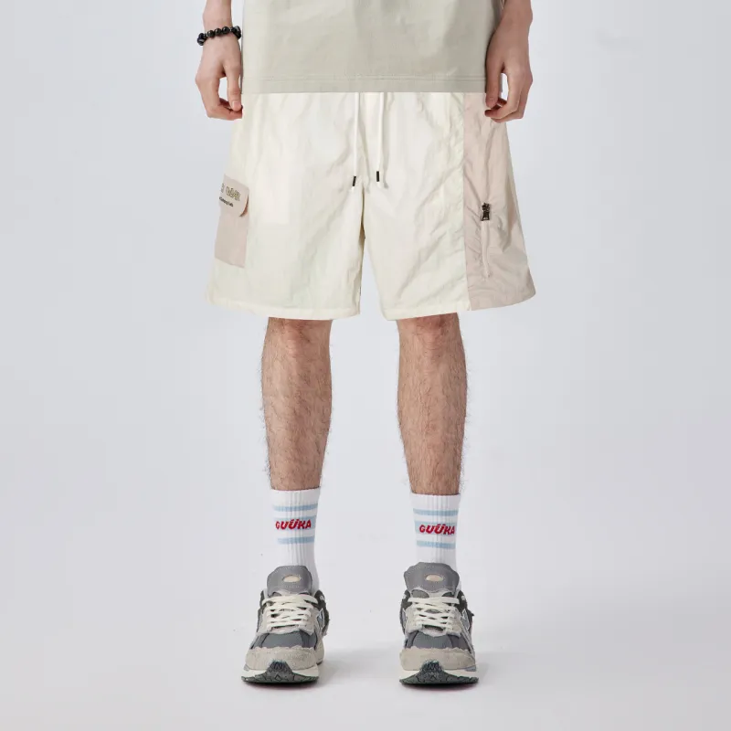 Guuka Cargo Shorts Men Ecru-3