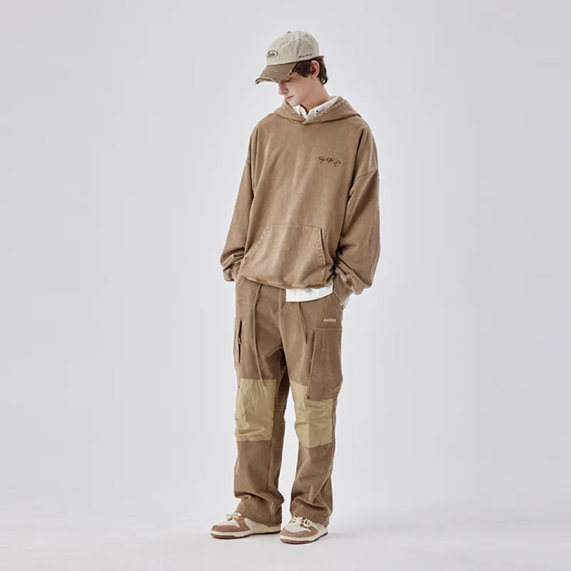 Guuka Casual Pants Men's Dark Khaki-2