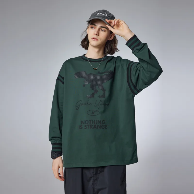Guuka Dinosaur Foam Print Top Unisex-2