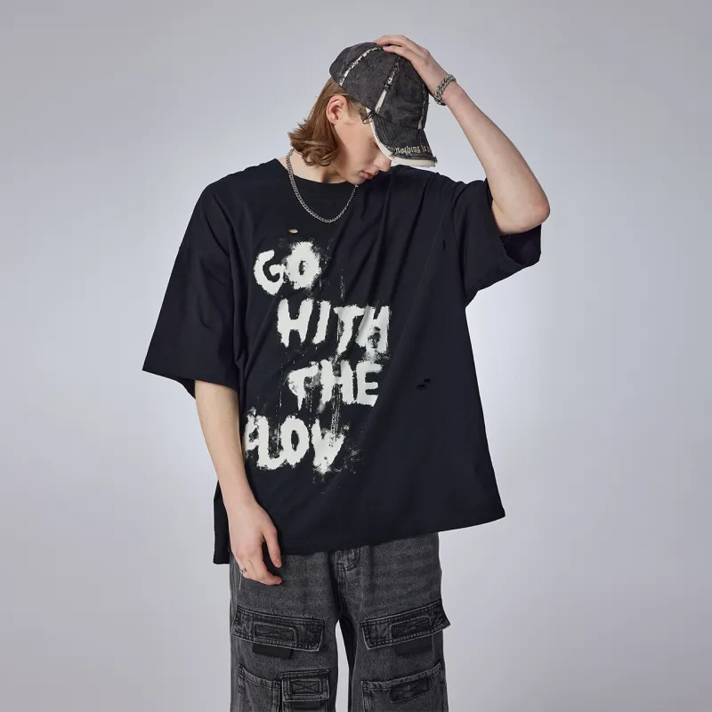 Guuka Short Sleeved T Shirts Men's Black-7