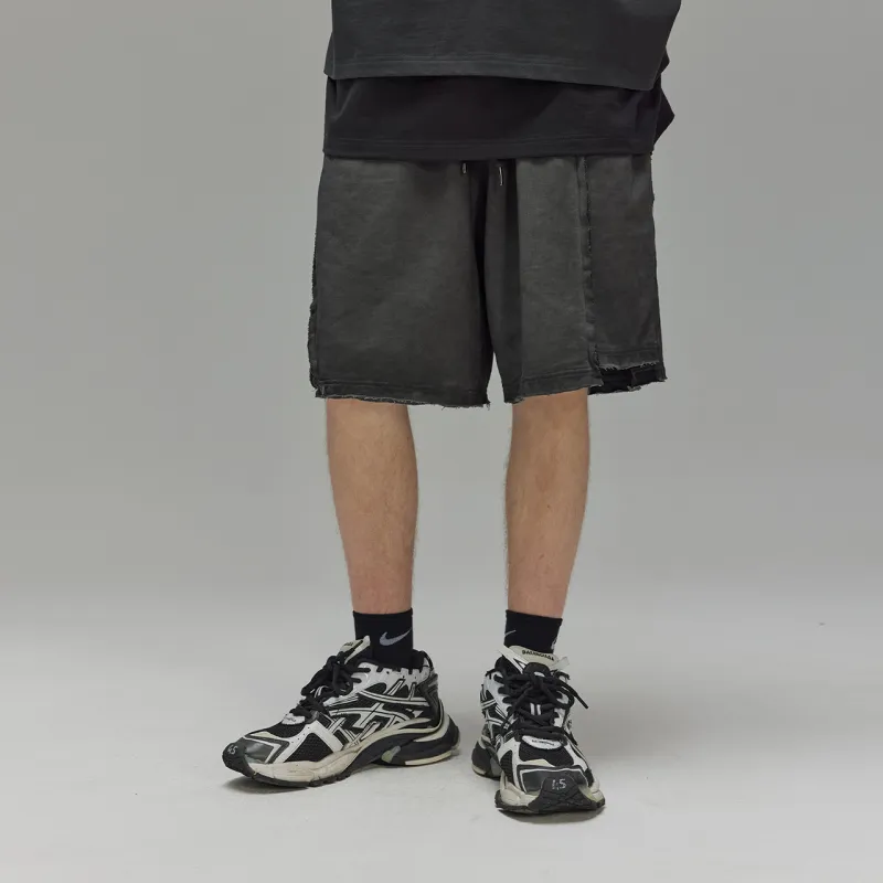 Guuka Minimalist Style Sports Casual Knee Length Pants Men's Gray-6