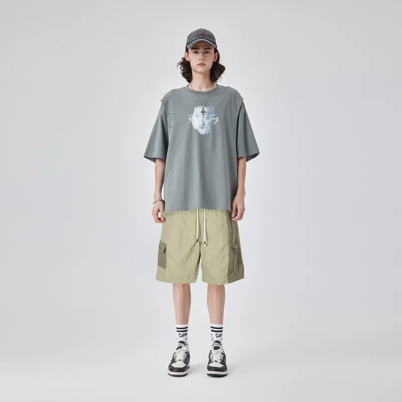 Guuka Cargo Shorts Men Light Green-2