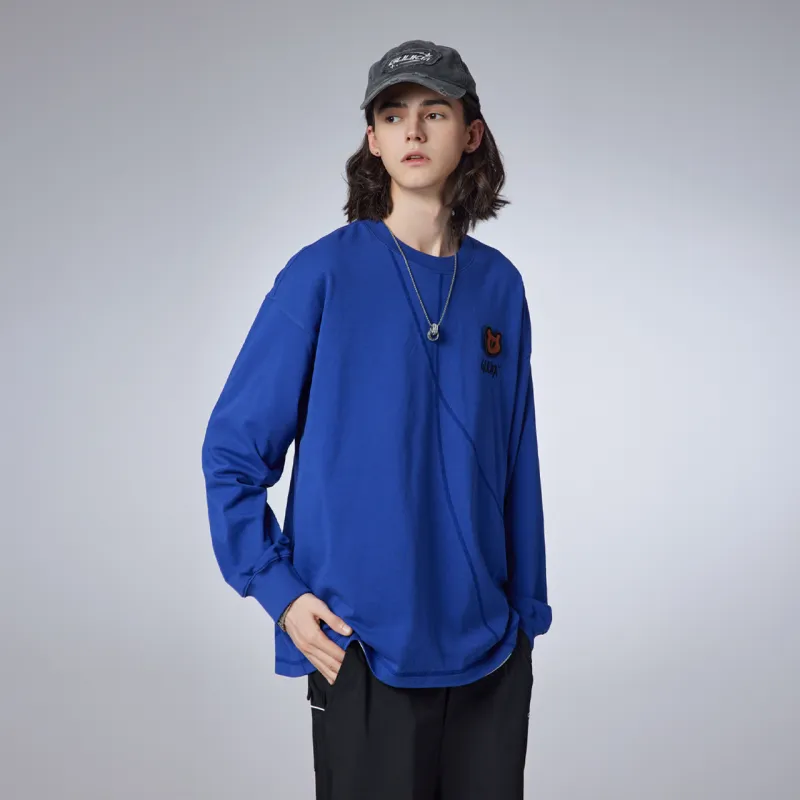 Guuka Long Sleeved T Shirt Unisex Purple Blue-7