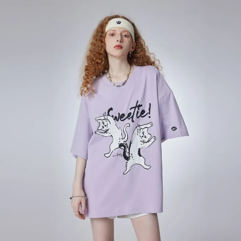Guuka Short Sleeved T Shirts Unisex Dark Purple-4