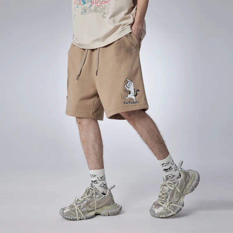 Guuka Casual Shorts Men Khaki-3