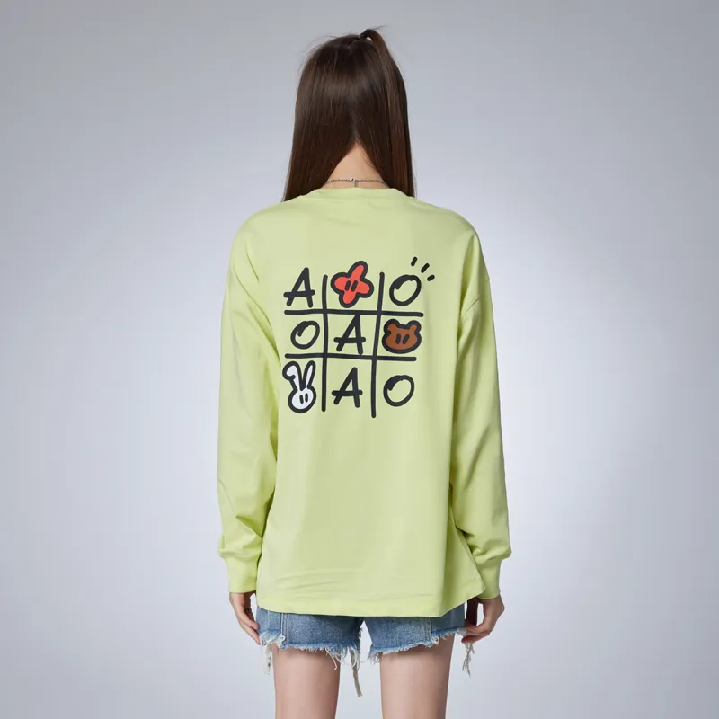 Guuka x AGAHO Long Sleeved T Shirt Unisex White-19