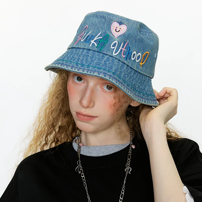 Guuka Cotton Bucket Hats Unisex-5