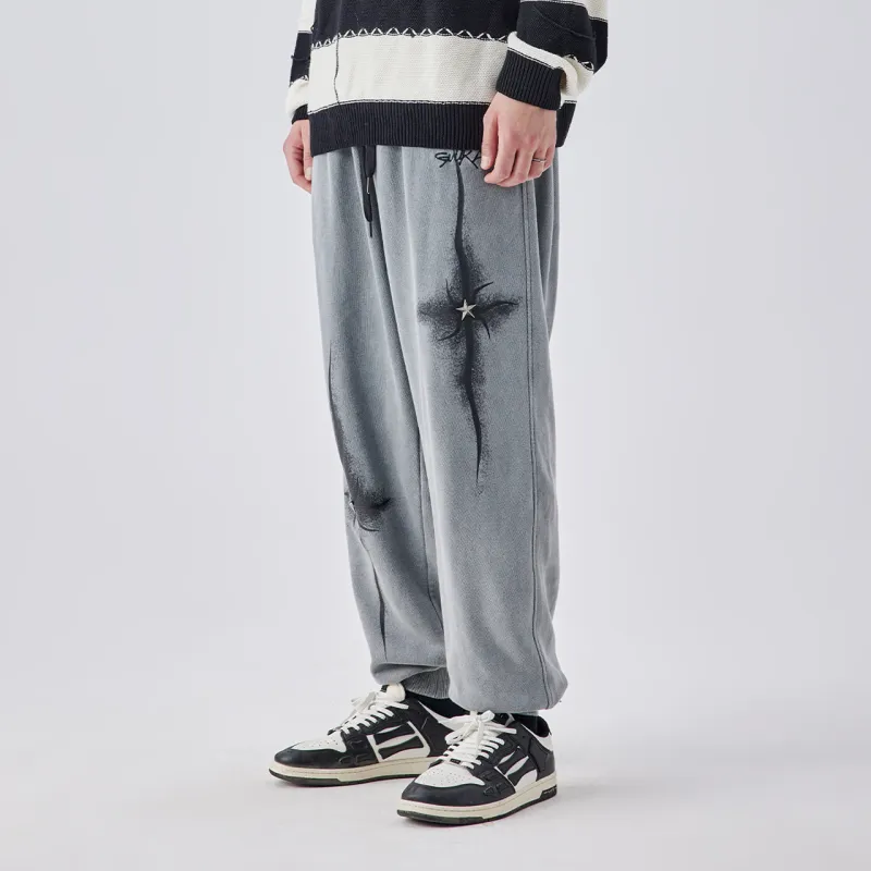 Guuka Knitted Sweatpants Men Concrete Gray-5