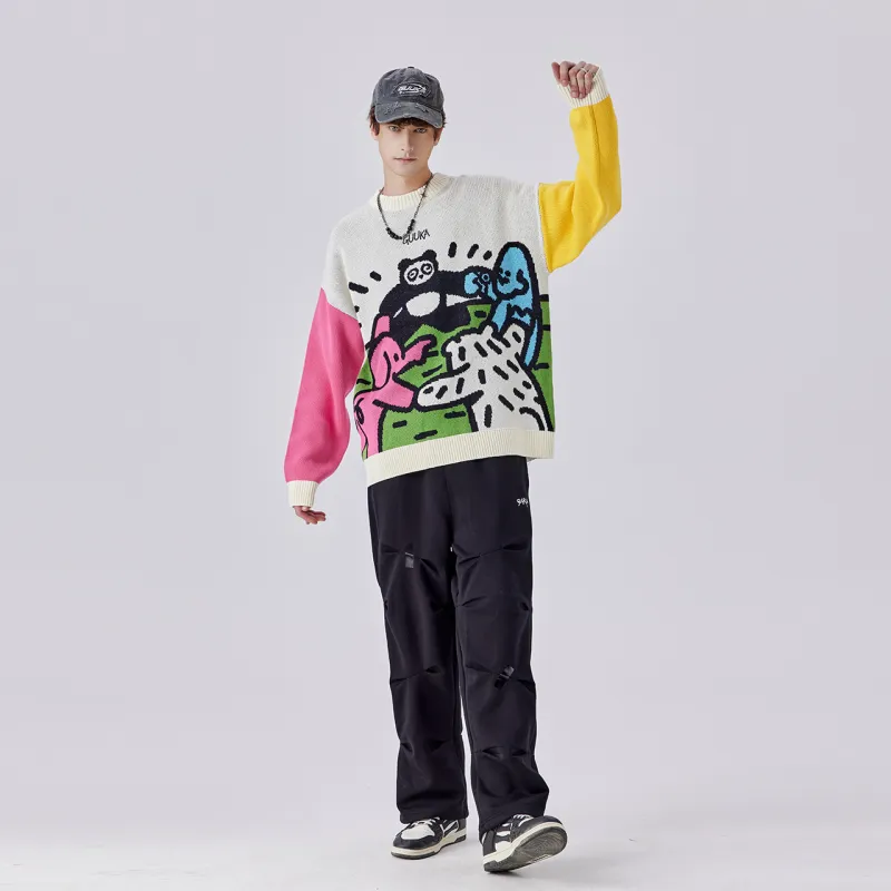 Agaho X Guuka Knitwear Unisex Cream White-3