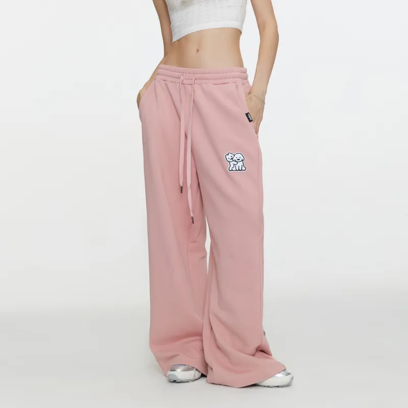 Guuka x Matsui Casual Pants Unisex Dark Pink-2
