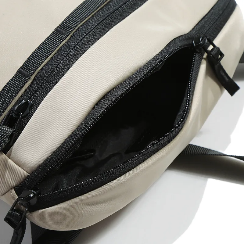 Guuka Fabric Crossbody Bag Unisex Apricot-5
