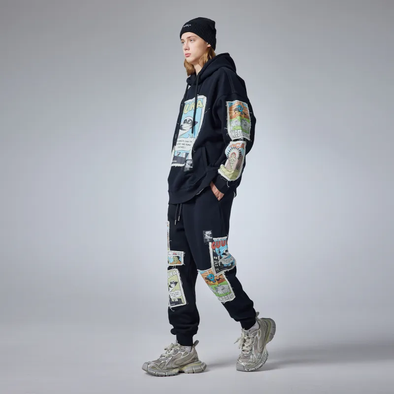 Guuka Casual Pants Unisex Black-7