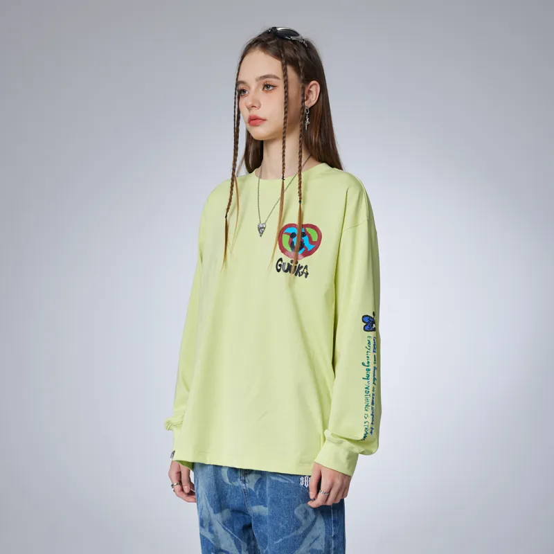 Guuka Long Sleeved T Shirt Unisex Neon Yellow-7